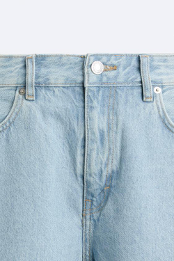 ZARA ДЖИНСЫ SLIM FIT, ГОЛУБОЙ