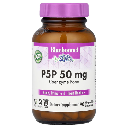 Bluebonnet Nutrition, P5P, 50 мг, 90 растительных капсул