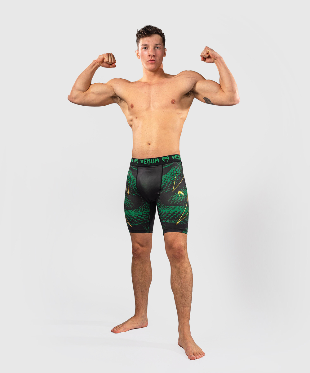 Шорты компрессионные Venum Matupa Black/Green/Gold