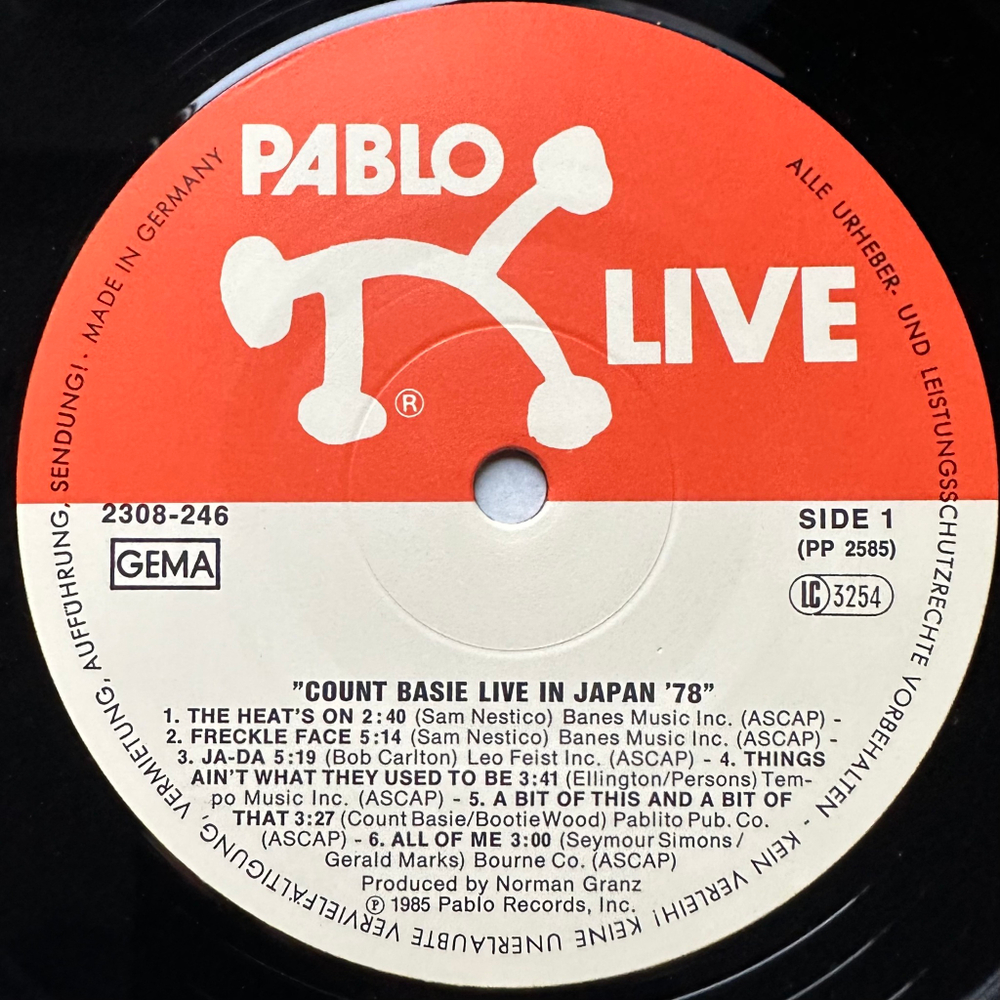 Count Basie - Live In Japan '78 (Германия 1985г.)