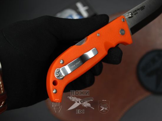 Складной нож Cold Steel 20NPJ Finn Wolf Blaze Orange c клинком из стали AUS-8A, рукоять Grivory (Griv-Ex)