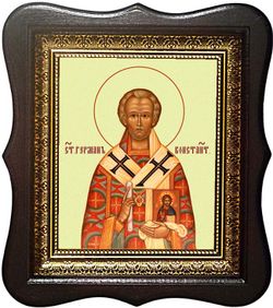 Герман Константинопольский святитель. Икона  на холсте.