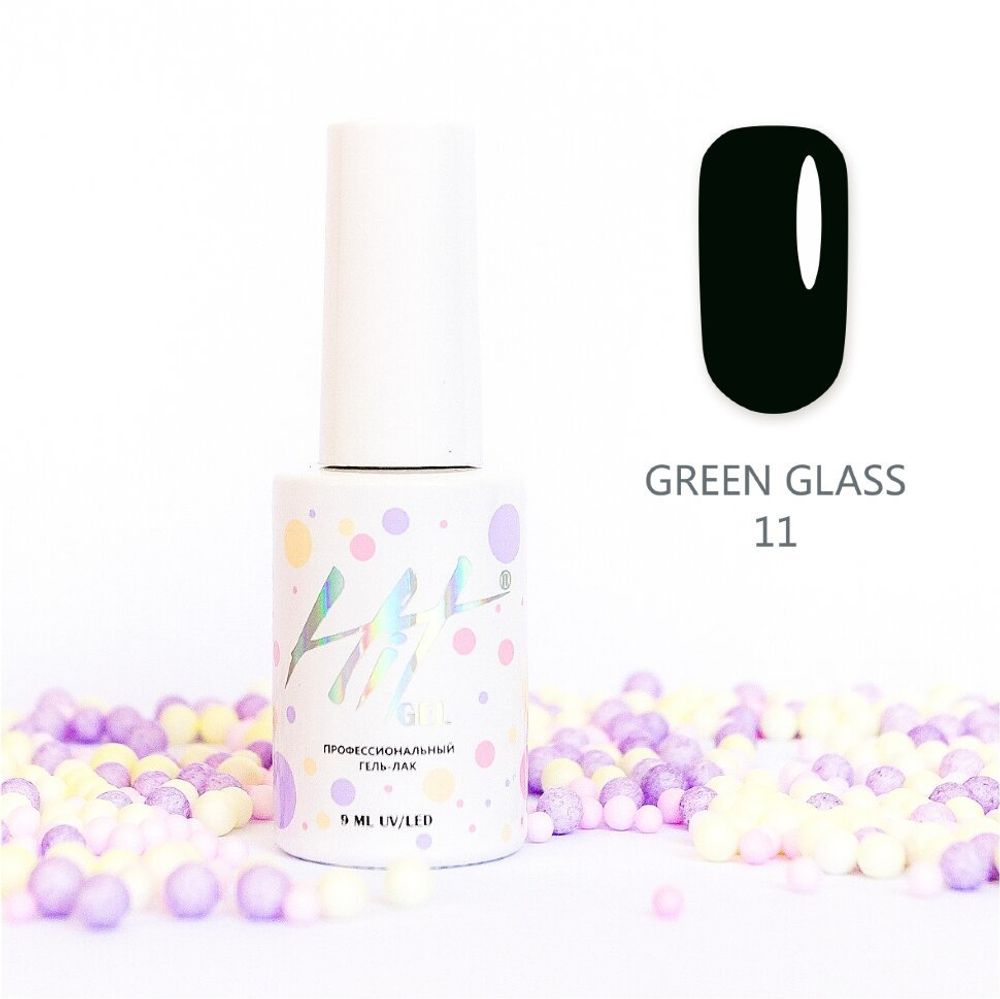 Гель-лак Green glass ТМ &quot;HIT gel&quot; №11, 9 мл Акция!