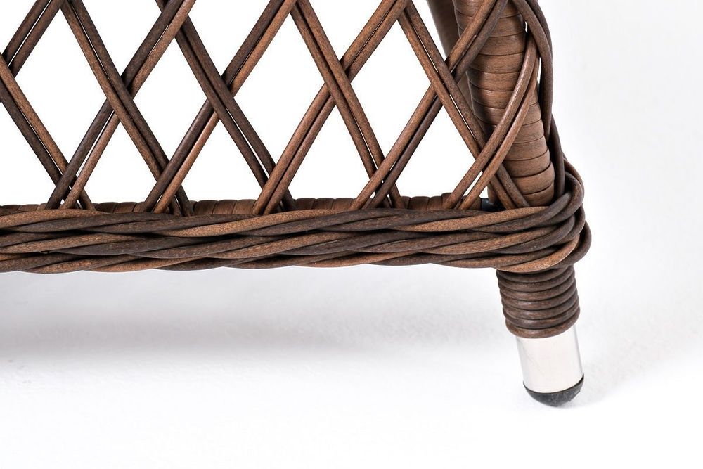 "Асти" лаунж-зона из искусственного ротанга на 4 персоны, цвет коричневый