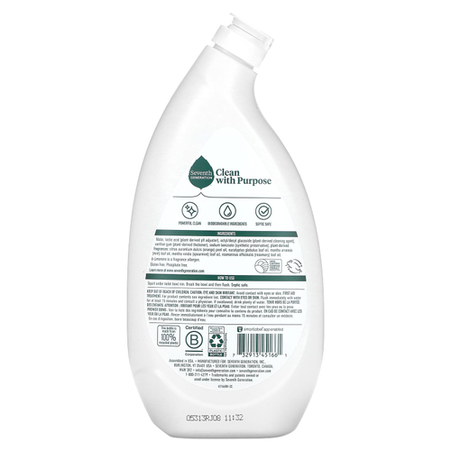 Seventh Generation, средство для очищения унитаза, свежая мята, 709 мл (24 жидк. унции)