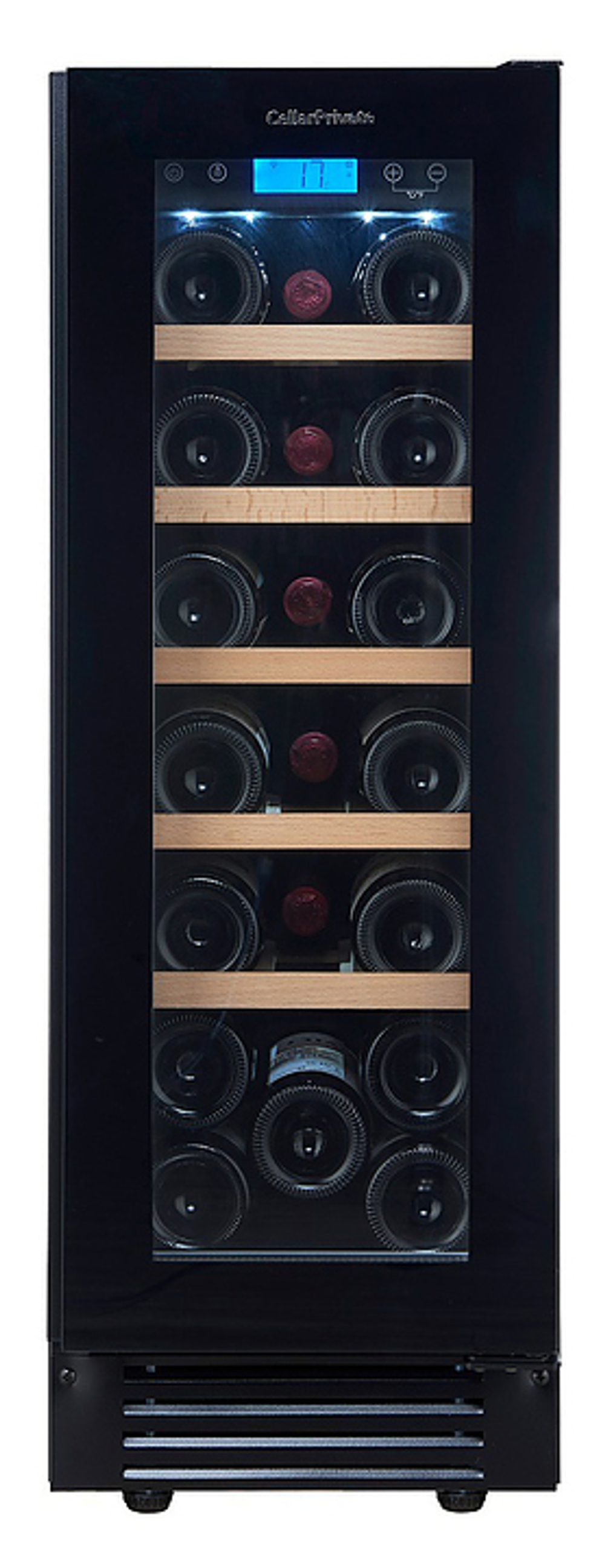 Винный шкаф Cellar Private CP020-1TBH черная дверь