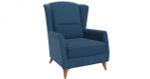 Кресло для отдыха Эшли велюр темный лазурный