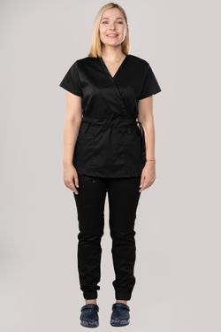 Костюм медицинский женский 386 ЧЕРНЫЙ