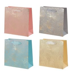 GAEM Пакет подарочный (бумага 210г/м2, блок микс 12шт), L15 W6 H14,5 см, 4в.