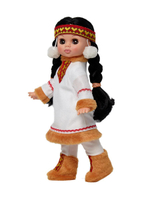 Кукла Эля в костюме народов Севера 30см. (Весна)