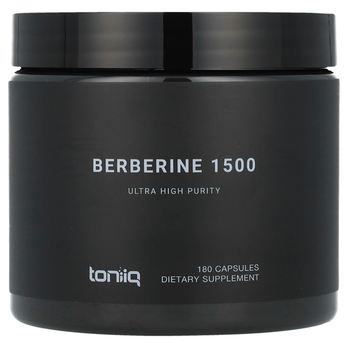 Toniiq, Берберин 1500, 180 капсул (500 мг в 1 капсуле)