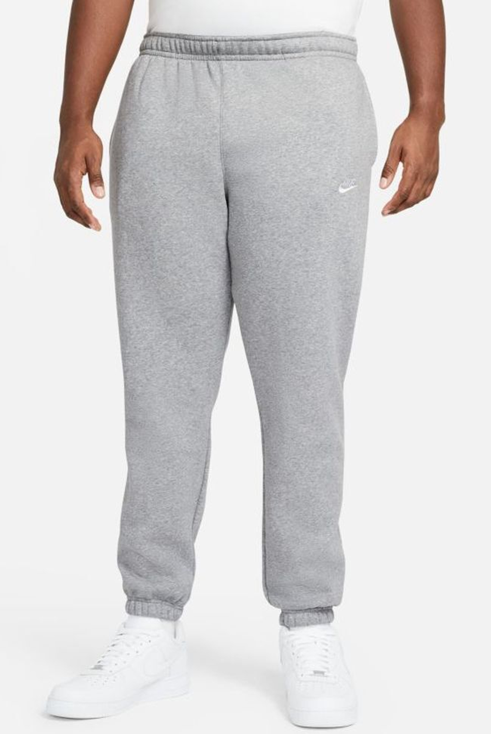 Мужские теннисные штаны Nike Sportswear Club Pant M - dark grey heather/matte silver/white