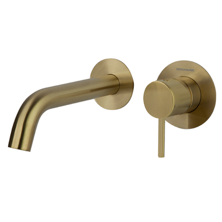 Встраиваемый смеситель для раковины 19 см ODISEA 392101OC С ВНУТРЕННЕЙ ЧАСТЬЮ золото