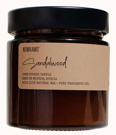 SANDALWOOD свеча в янтарной банке, Nomkamo