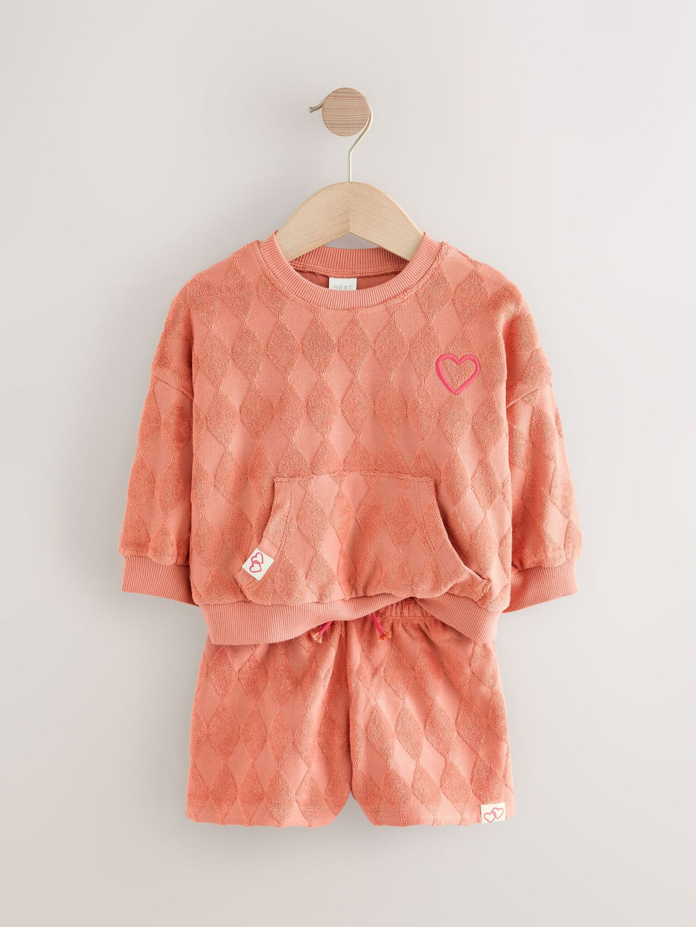 Толстовка и шорты в комплекте для девочки Next E55-501, Оранжевый