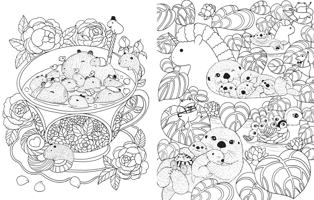 A Million Baby Animals. Coloring Book