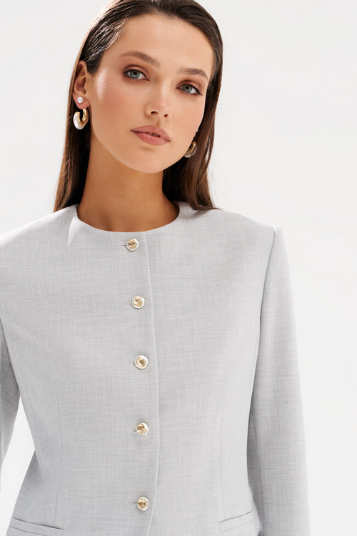 1982 Жакет женский (серый меланж)