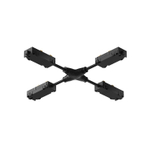 TR2116-BK Гибкий Х-образный, электрический коннектор трека SMART, черный