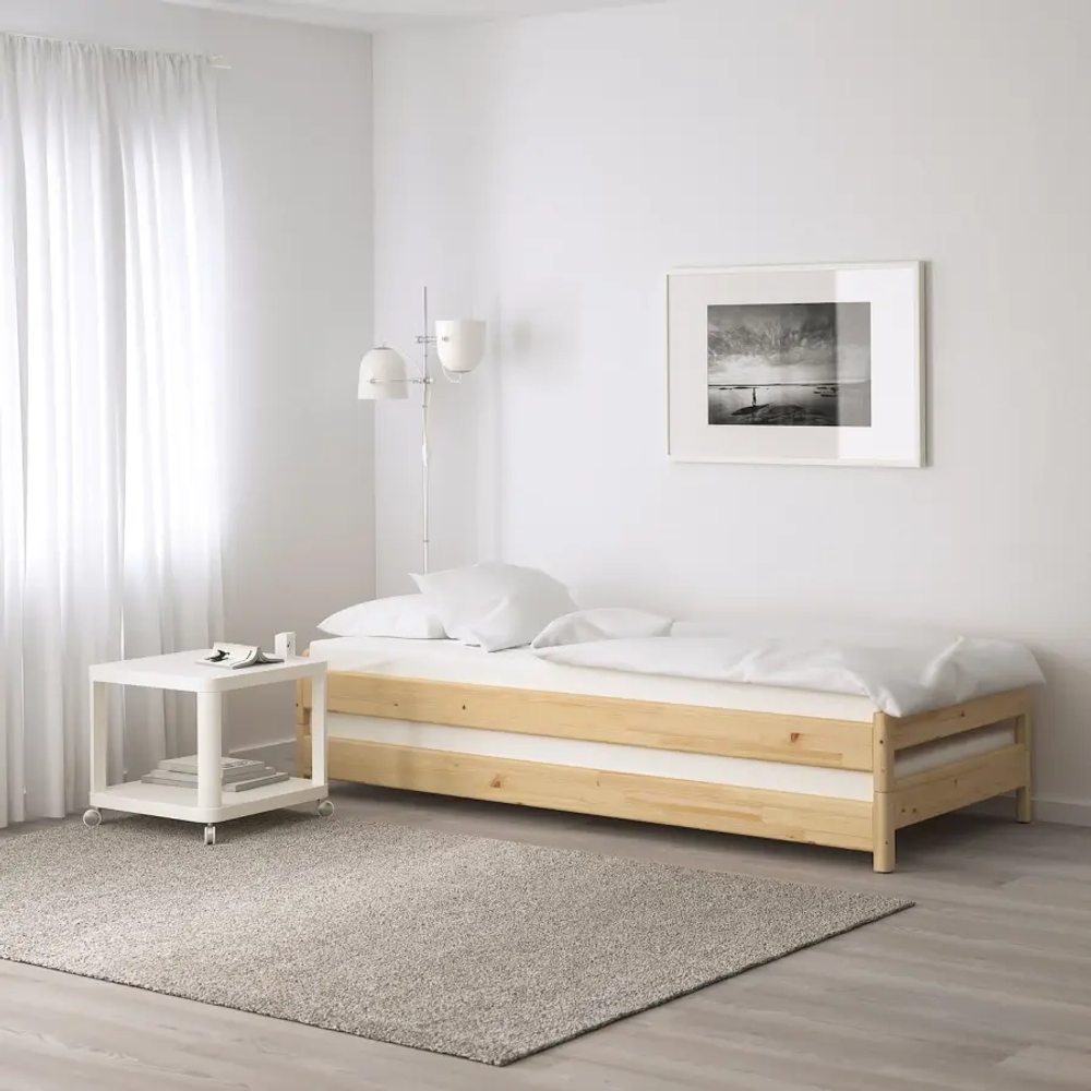 Матрас для односпальной кровати - AFJALL  IKEA/ АФЬЕЛЛЬ ИКЕА, 80x200 см, белый
