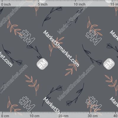 Волшебные мотыльки. Цветок и листья by Ksenia Yansh 234 DPI