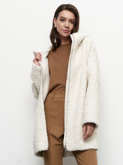 Демисезонная эко шуба Чебурашка, удлиненная куртка оверсайз, Северина (арт. C1257-2ri020bz)