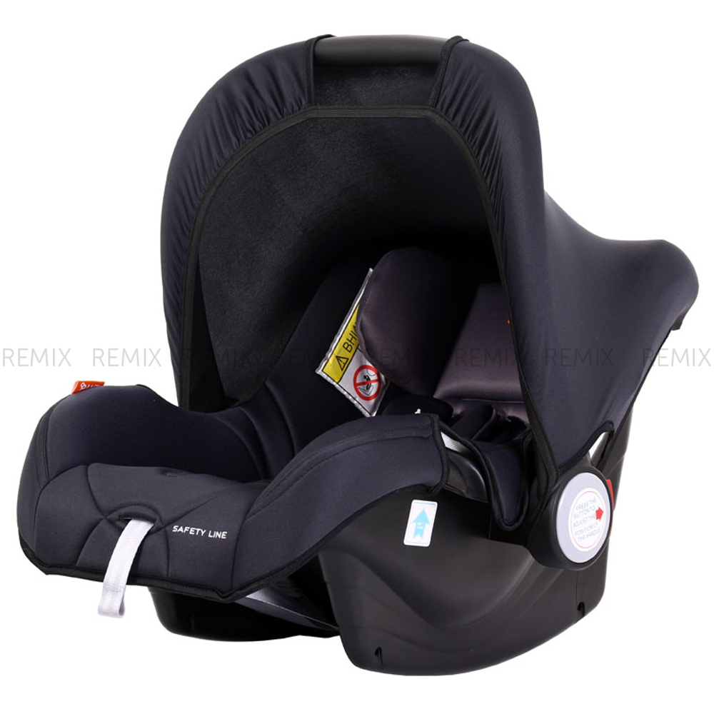 Автокресло LB-327 "Walker" Safety Line (Lunar Black) группа 0+ (0-13 кг)