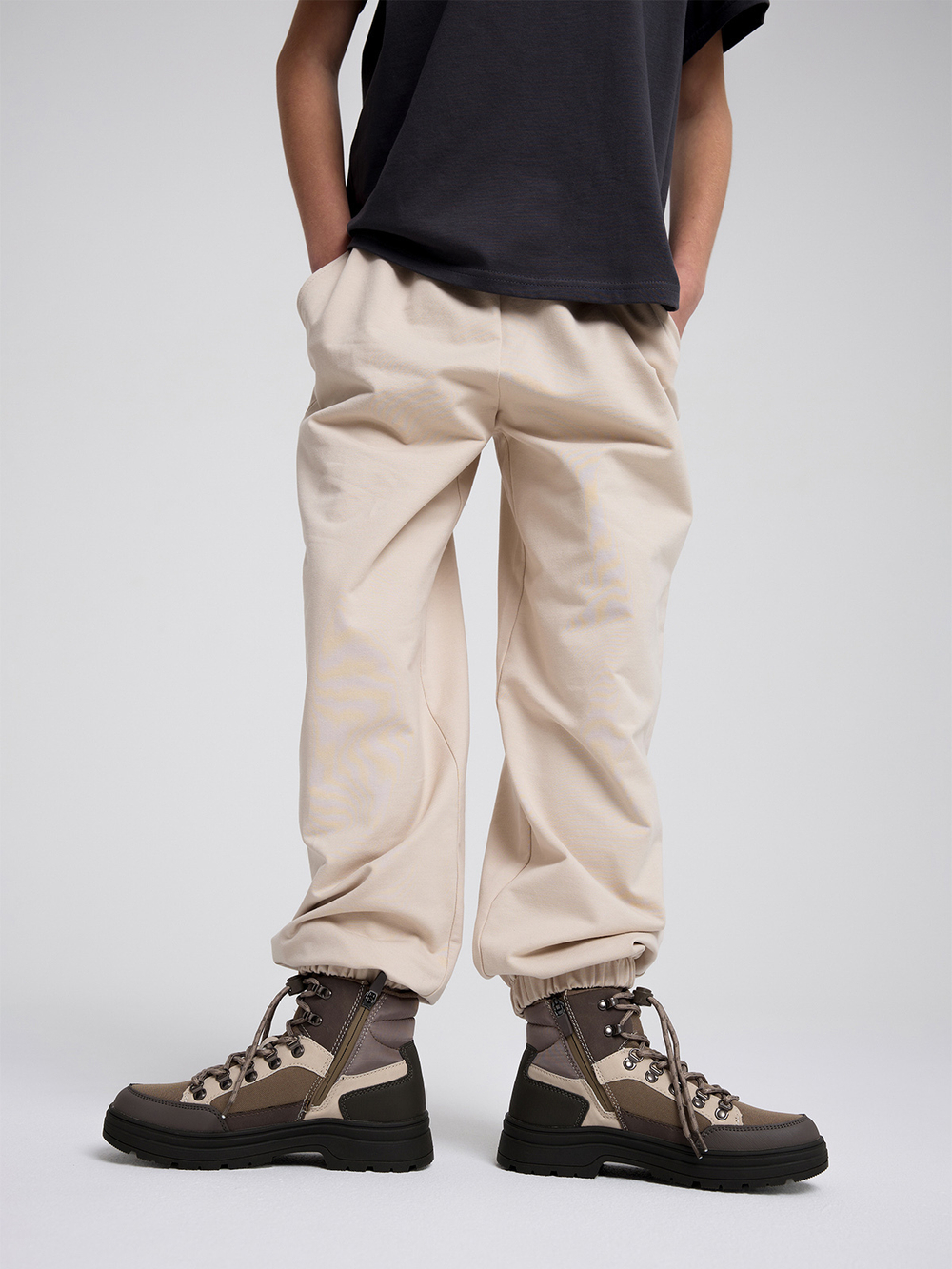 Брюки на резинке Mjölk Beige, уценка