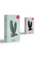 Оливковый двойной фаллоимитатор Ryde - 12,3 см. (Цвет: оливковый)