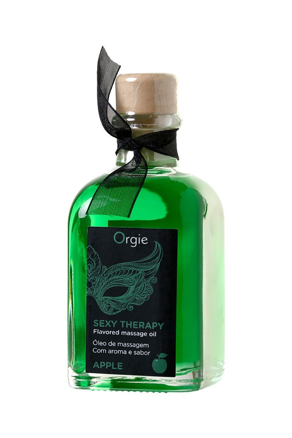 Массажное масло Orgie Lips Massage, яблоко, согревающее, 100 мл