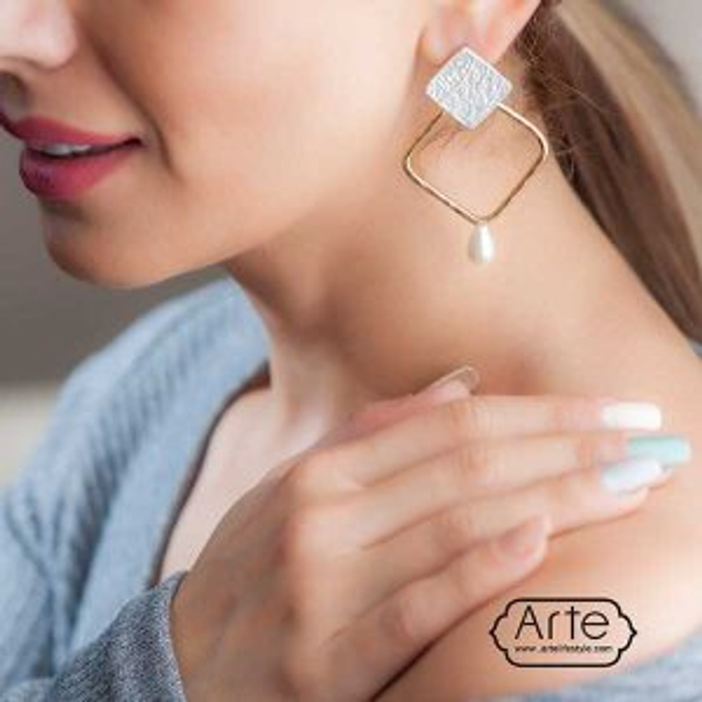 Серебряные серьги Arte Manparo 20220514 Иран