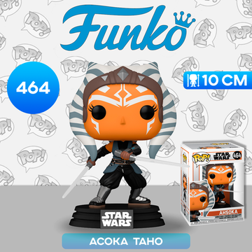 Фигурка Funko POP! Bobble Star Wars Mandalorian Ahsoka w/ Sabers (464) 54527 / Фигурка Фанко ПОП! по мотивам сериала "Мандалорец", Асока Тано