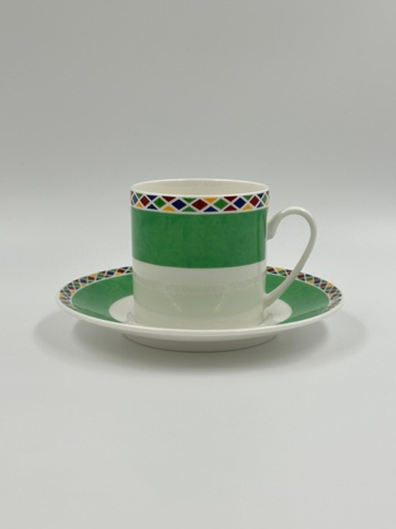 Кофейная пара зелёная Yves Saint Laurent by Yamaka