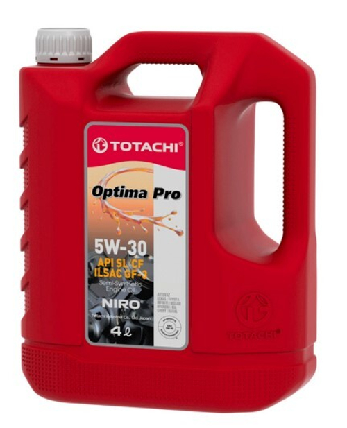 Масло TOTACHI 5/30 NIRO OPTIMA PRO SEMI-SYNTHETIC GF-3 SL/CF полусинтетическое 4л