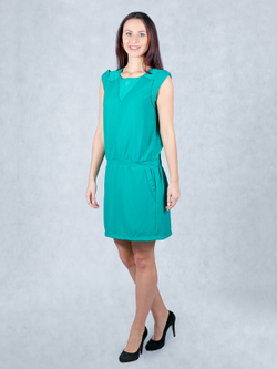 Платье женское Полиэстер, зелёный 546956/SS16-WMN-33