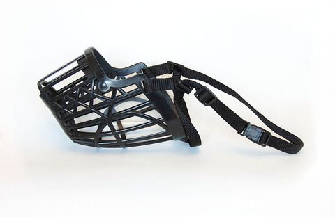 Зооник намордник пластиковый №2, черный, 17 см (бордер-колли)