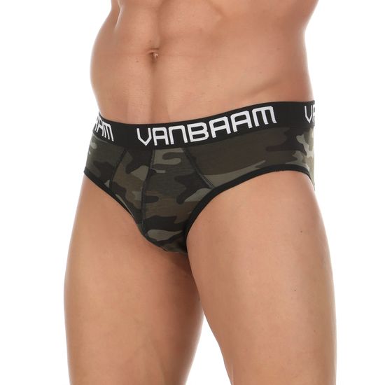 Мужские брифы хаки Van Baam VB50749