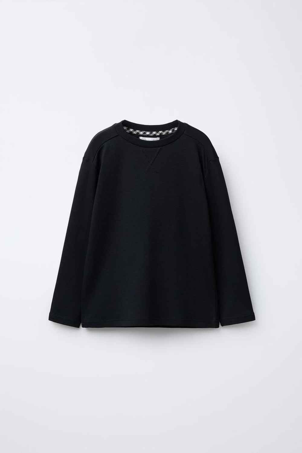 ZARA КОМБИНИРОВАННАЯ ПИЖАМА ИЗ ФЛИСА И В КЛЕТКУ ВИШИ, ЧЕРНЫЙ/ЭКРЮ