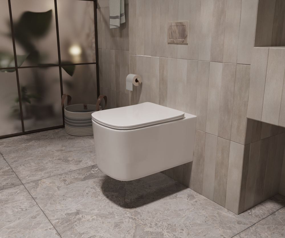 Унитаз подвесной Tornado Ultra VT1-32T, цвет белый, ультратонкое сиденье soft-close