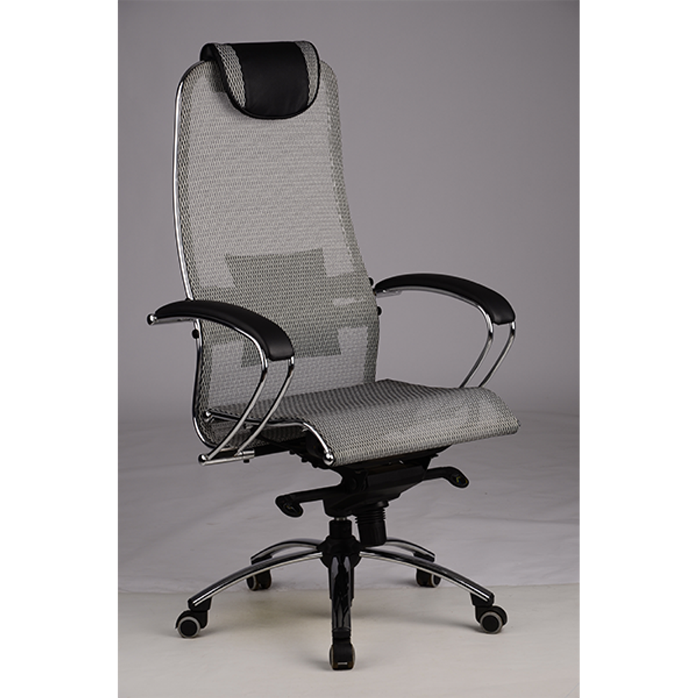 Эргономичное офисное кресло "SAMURAI S1" (серая сетка), Метта, г.Уфа