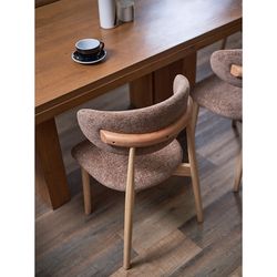 Стул Stone, мягкий шенилл, кофе с молоком