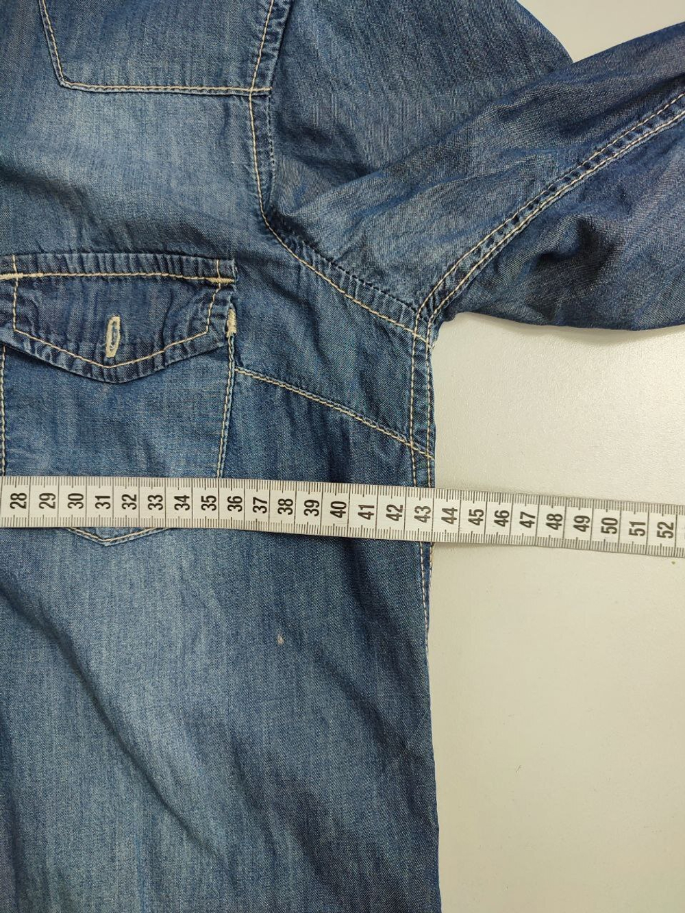 Рубашка джинсовая 42 размер