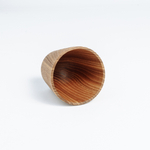 Деревянная текстурированная рюмка (стопка, шот) из древесины сибирский вяз. R11