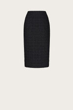 ЮБКА-КАРАНДАШ ИЗ ХЛОПКОВОГО ТВИДА