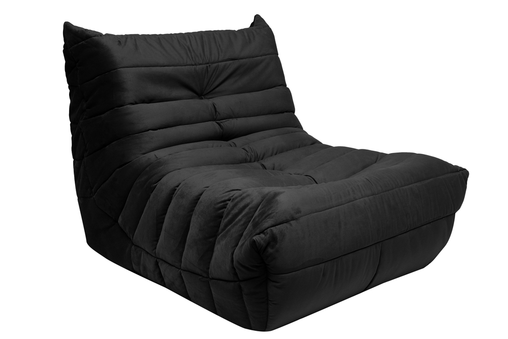 Диван Маршмеллоу Черный 1 секция