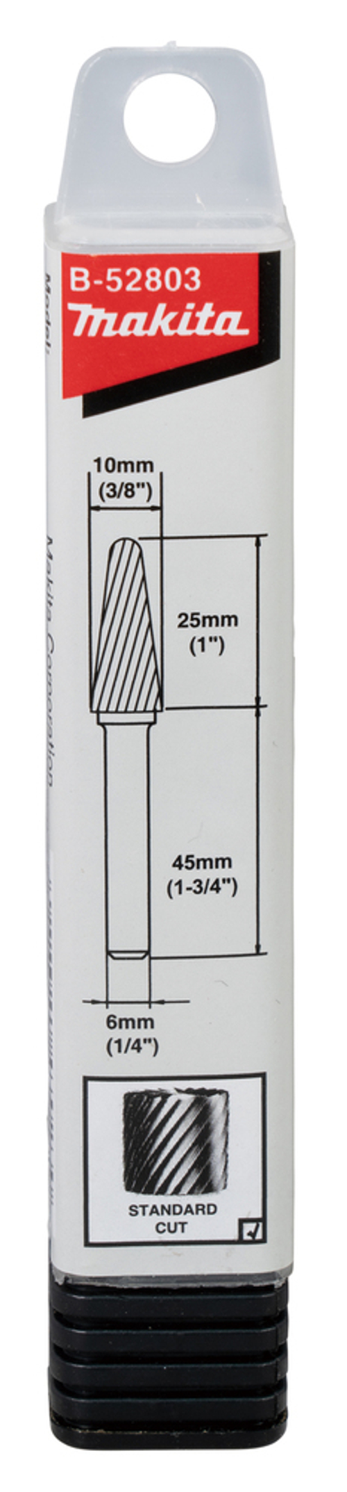 Насадка твердосплавная 10x20x6 для ПШМ Makita B-52803