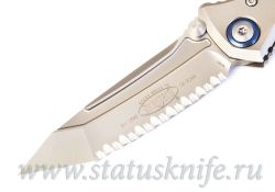 Нож Microtech Socom Bravo 261-9CFTI Full Serrated Tanto Blue Collarфотография - 2
