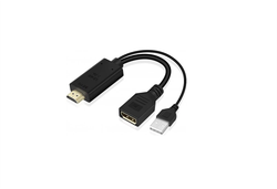 KS-is KS-501 Адаптер HDMI M + USB Type A M на DisplayPort F