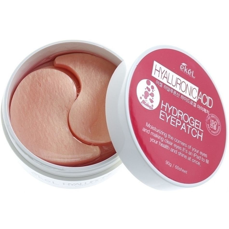 Гидрогелевые патчи Ekel Hyaluronic Acid Hydrogel Eye Patch 60шт