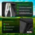 Пневмокаркасная всесезонная палатка «Тёплая Искра» 3,6×4,8×2,2 м — с печкой, из ПВХ, чёрная