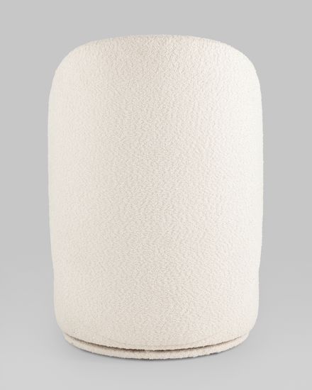 Пуф Loreen вращающийся букле белый